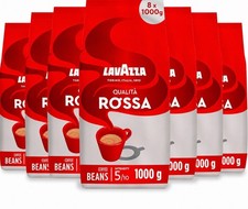 Lavazza Qualita Rossa Coffee Beans, Pack of 8, 8 x 1000g 12.25 per kilo