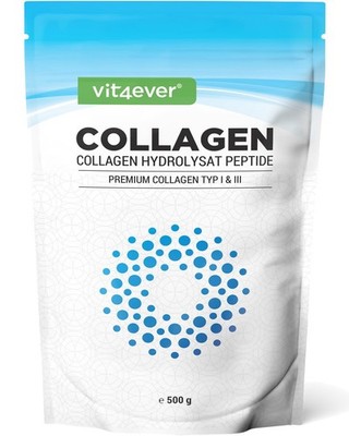 Collagen Pulver 500g - 100% Rinder Kollagen Hydrolysat Pepeptide - Natural