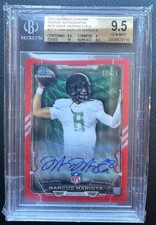 #/25 Marcus Mariota BGS 9.5 GEM 2015 Bowman Chrome Red Refractors Auto RC #RCRAM