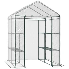 5' x 5' x 6' Mini Walk-in Greenhouse Kit, Portable Green House with 3 Tier