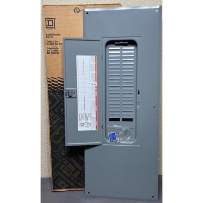 Square D QOC42UF Load Center Cover 42 Spaces Flush Gray