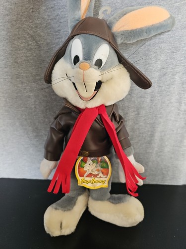 Bugs Bunny Pilot 24K Special Effects Vintage Plush Warner Bro 1993 NEW WITH TAG - Picture 2 of 6