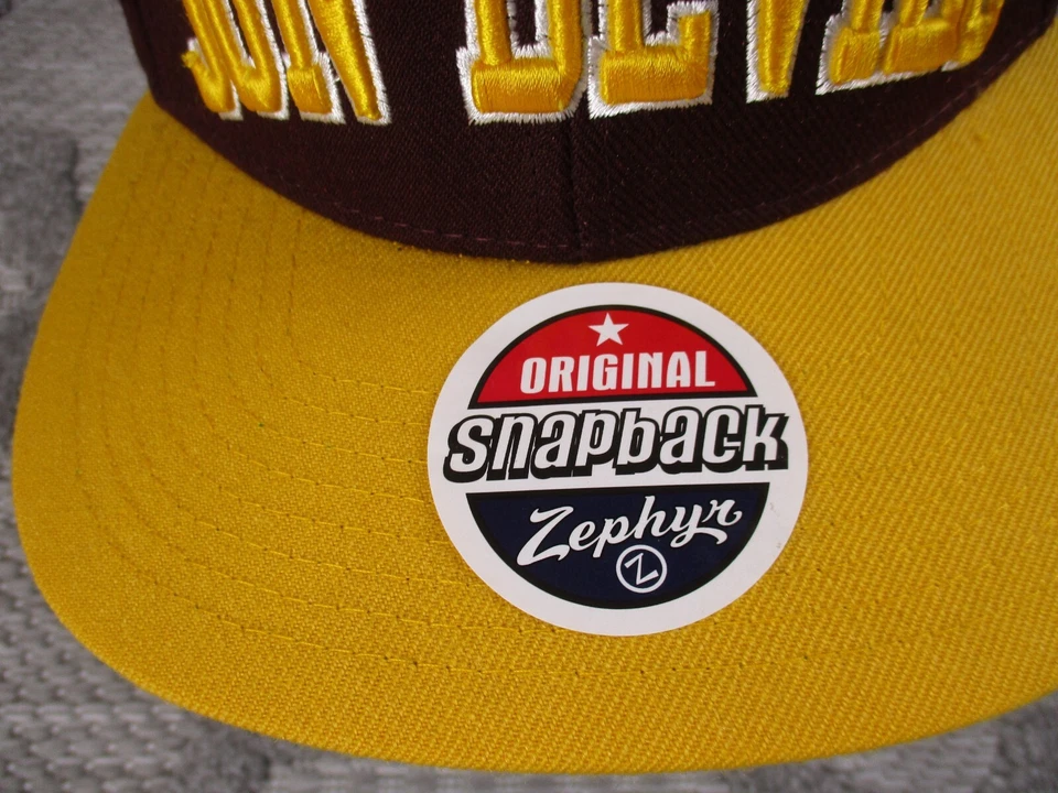 Arizona State Hat Mens Snapback Maroon/Yellow Zephyr Acrylic/Wool Spell Out NWT - Image 3 of 4