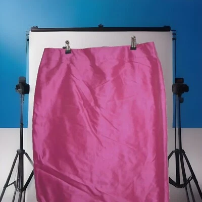 ARMANI COLLEZIONI CLASSIC ELEGANT PINK COTTON/SILK MIDI SKIRT IT 46 - Image 1 of 4