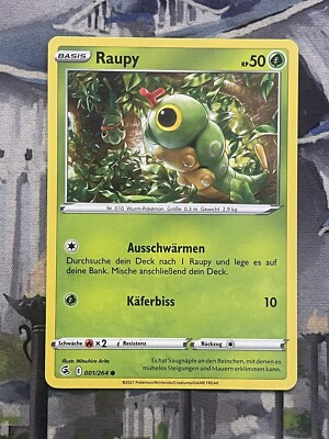 Raupy 001/264 Fusions Angriff Pokemon Karte Deutsch