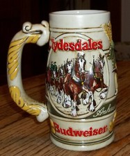 Vintage Anheuser Busch Budweiser CAMEO WHEATLAND Stein Beer Stein