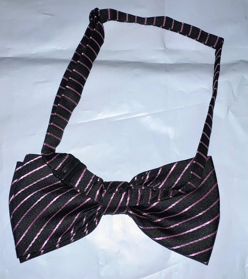 Pajarita a rayas Elegance para hombre Foto 2 de 2