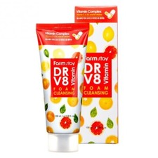 FARM STAY DR-V8 VITAMIN FOAM CLEANSING, KOREAN COSMETICS