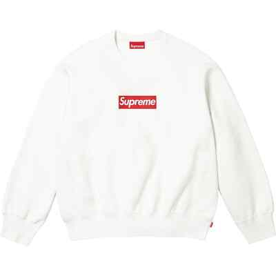 Supreme SS25 Washed Box Logo Crewneck Size S-XXL 5 Colors | eBay