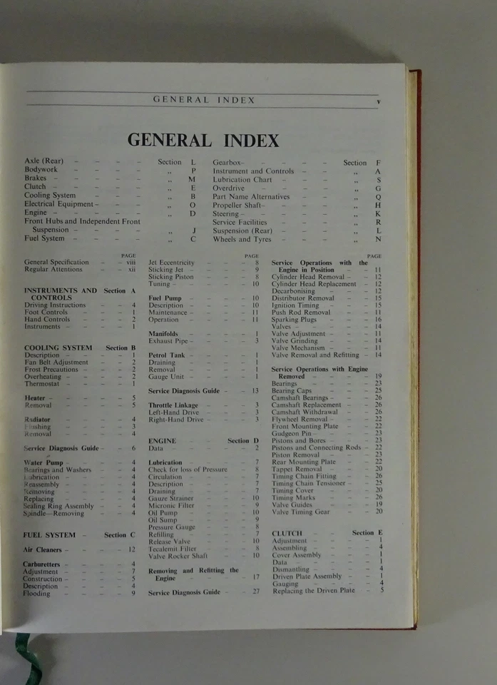 Manuale Di Officina Austin Healey 100 BN1 Anni Di Produzione 1952-1955 - Immagine 4 di 4