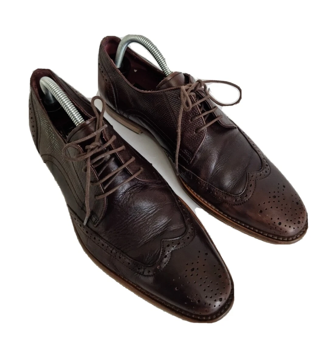 NEXT ITALIA SIGNATURE BROGUE BROWN LACE UP MEN LEATHER SHOES UK SIZE 7 EU 41