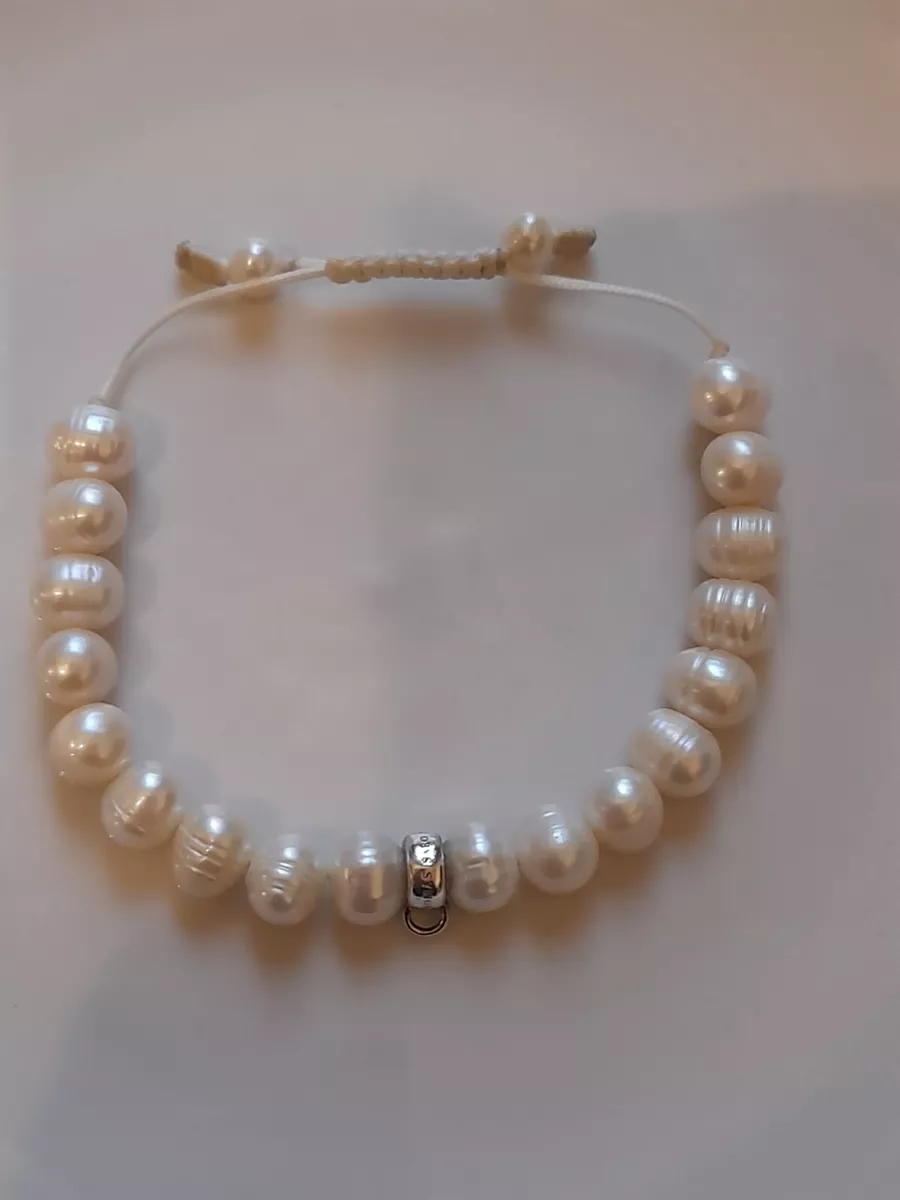 Thomas Sabo club 925 adjustable freshwater pearl charm bracelet 15