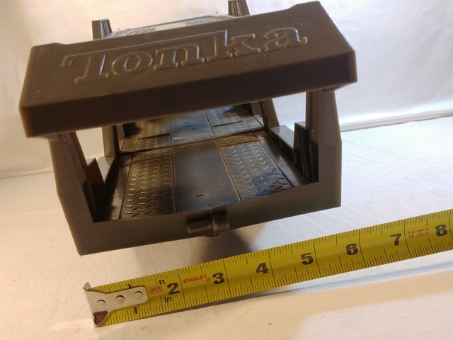 Tonka TITANS Plastic CAR HAULER Truck 2008 HUGE 2' Trailer Carrier LIGHTS SOUNDS | eBay