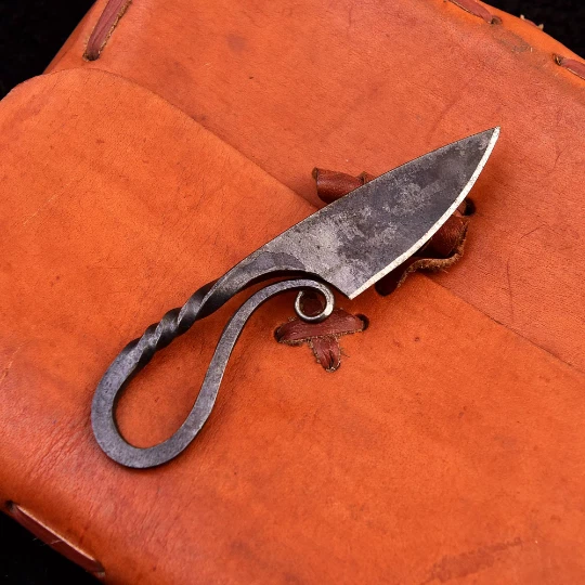 Mittelalter Messer Wikinger Messer Halsmesser handgeschmiedet 947EA - Bild 4 von 4