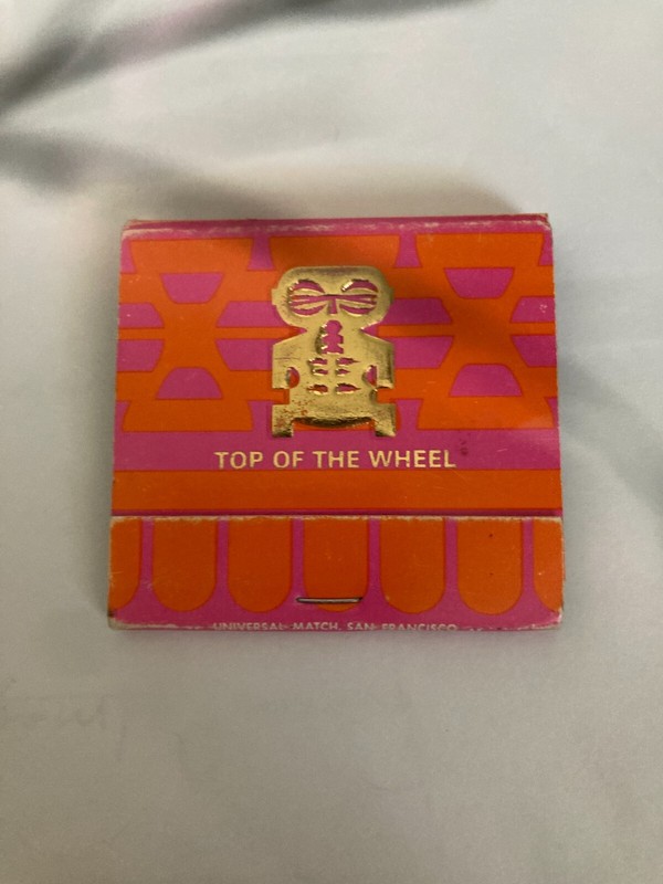 Harvey's Casino/Top of the Wheel Lake Tahoe Match Book
