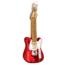 Red Electric Guitar Ornament