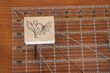 NEW MAGENTA Wood Rubber Stamp Daisy Flower Sketch R