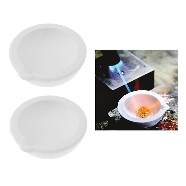 100/250G Quartz Silica Melt Dish Pot Crucible Casting For Gold Silver