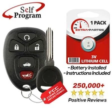For 15912860 Ouc60270 Chevrolet Impala Keyless Entry Remote Car Fob + Key
