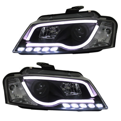 Scheinwerfer Set DRL LED Tagfahrlicht für Audi A3 8P 8PA Bj. 08-12 Schwarz LTI