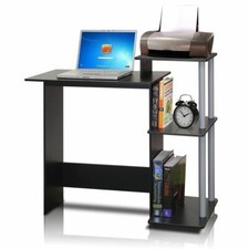 Negro Gris Computadora Escritorio Computadora Mesa Estantes de Almacenamiento Oficina Estación de Trabajo Escritura