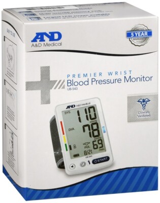 A&D Blood Pressure Monitor Multi-User Wrist UB-543