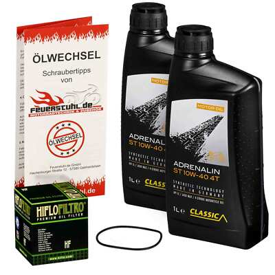 Ölwechselset Adrenaline/HiFlo Yamaha X-Max 300 TechMax SH13 2020 Motoröl+Filter