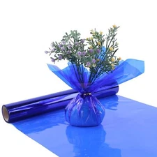 Blue Cellophane Wrap Roll Translucent Blue Cellophane Wrapping Paper 16 Inch ...