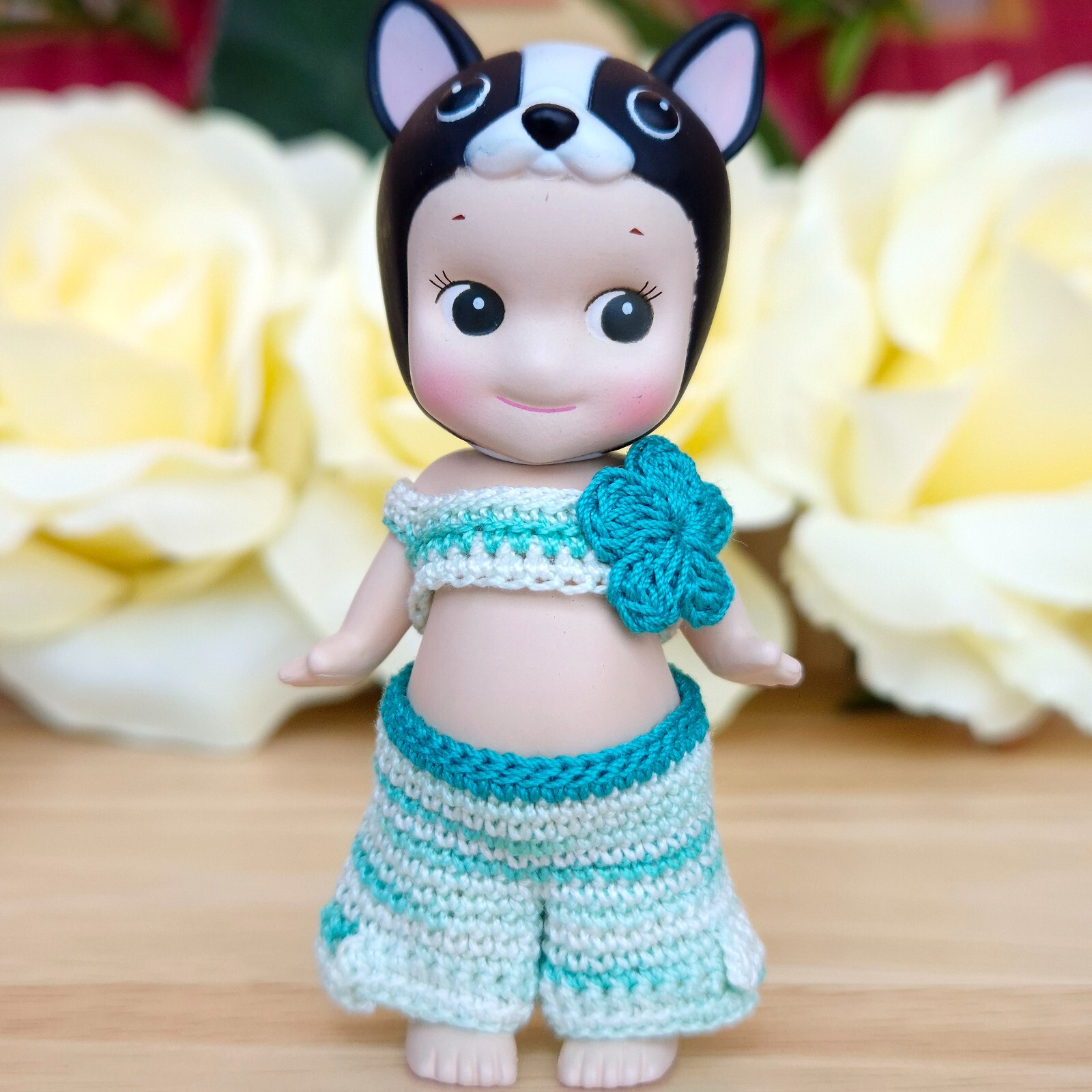 Sonny Angel French Bulldog Mini Figure Animal Series 2011 Dress-Up Collectible