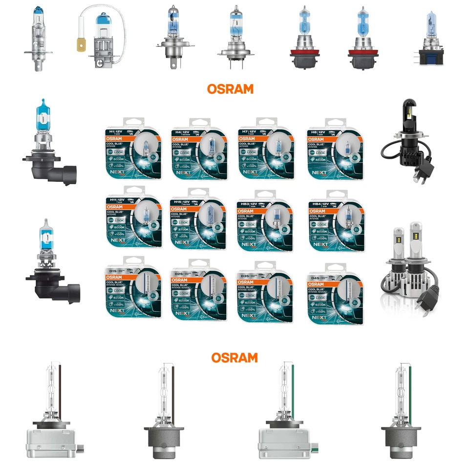Osram Cool Blue Next Gen. H1 H4 H7 H8 H11 H15 HB3 HB4 Xenon Freie Wahl 2 Stk. - Bild 1 von 1