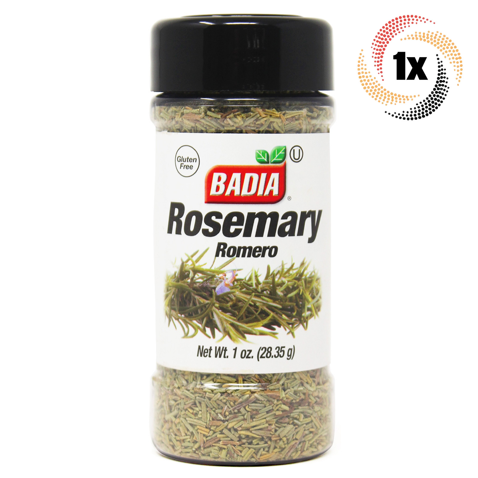 1x Shaker Badia Rosemary Seasoning 1oz Gluten Free No MSG - Kosher 1990₽