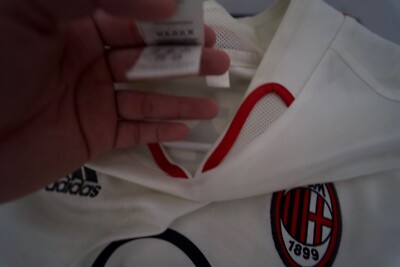 2007-08 AC Milan Match Worn Issue Shirt Alessandro Nesta #13