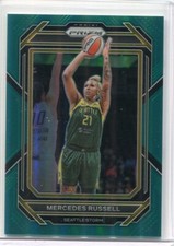 2023 Panini Prizm WNBA Mercedes Russell Teal 15/49 Seattle Storm Card# 81