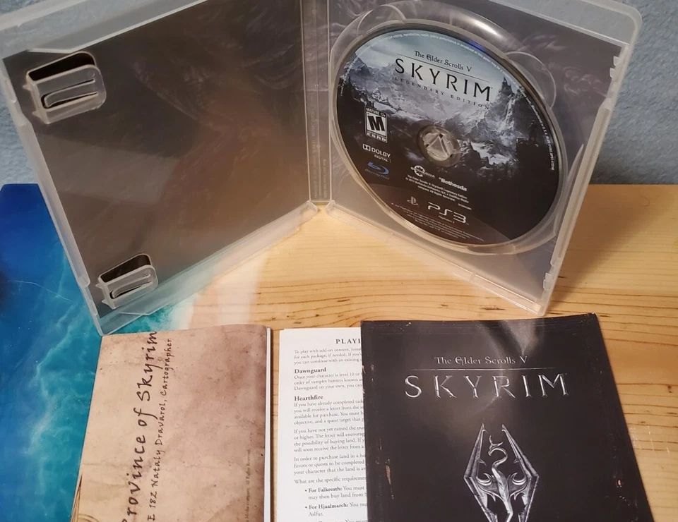 Playstation 3 PS3 The Elder Scrolls V Skyrim Legendary Edition Completo con Mapa Foto 3 de 3