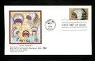 US FDC #2501-2505 Gill Craft 1990 Cody WY Native Indian Headdresses SET OF 5