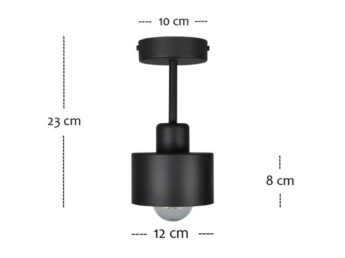 Decken Lampe schwarz weiß Leuchte Ess Wohn Schlaf Zimmer Beleuchtung OST1010AN - Bild 7 von 24