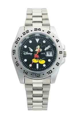 ANOTHER HEAVEN Disney Mickey Watch Vintage Reproduction Model Black ＆ Silver