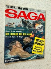 SAGA Magazine For Men -- November 1963 -- Mickey Spillane -- Immortality