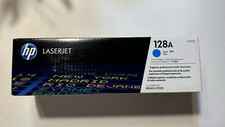 Sealed Original OEM Genuine HP 128A LaserJet Toner Cartridge - Blue/Cyan CE321A