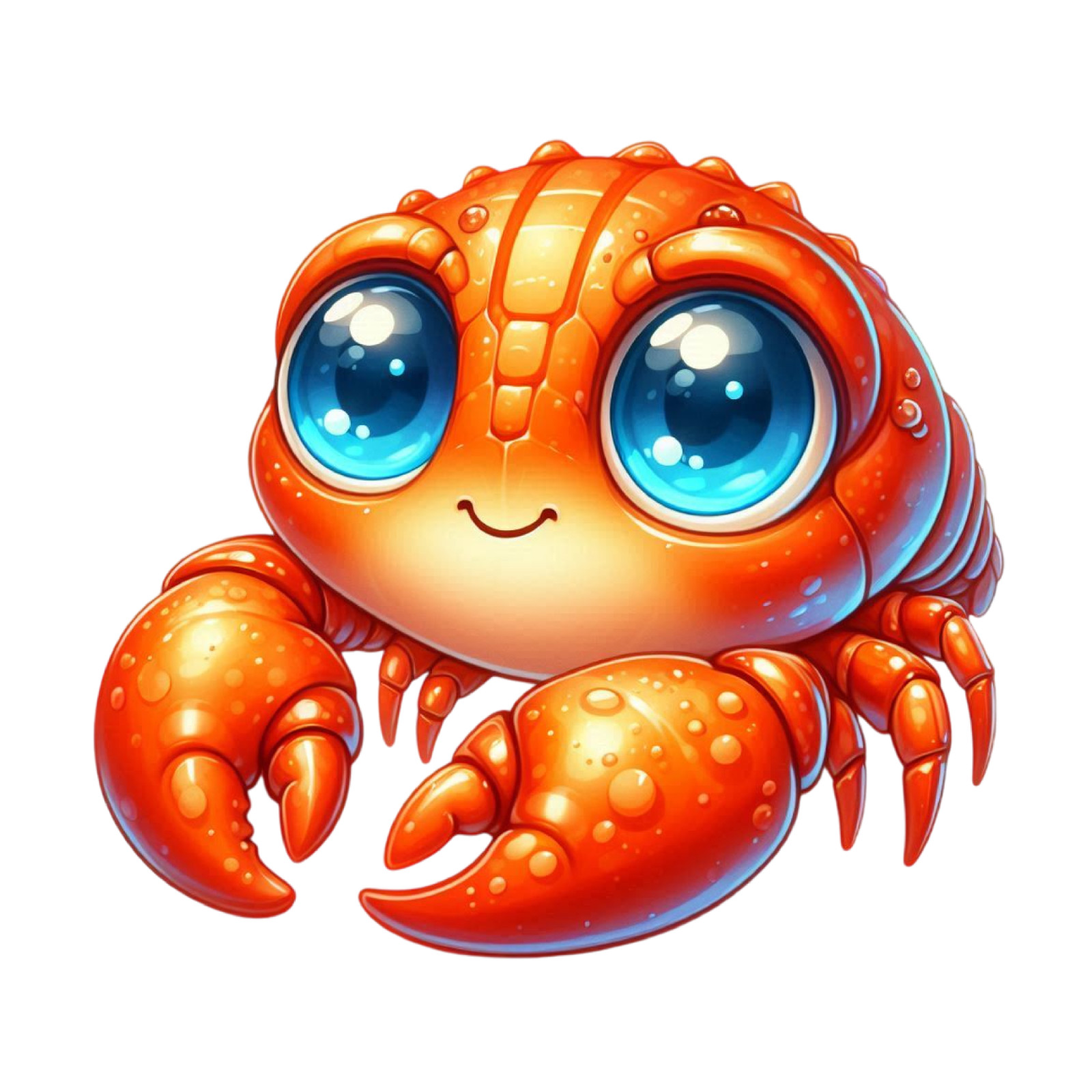 Wandtattoo Aufkleber | Süße Garnele Wandaufkleber 18X18 cm Groß