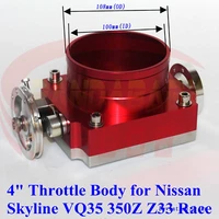 FOR NISSAN SKYLINE VQ35 350Z Z33 TPS RED RACE HIGH FLOW 100MM 4" THROTTLE BODY (For: More than one vehicle)