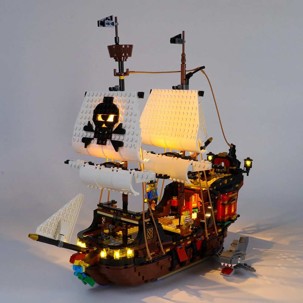 LED Light Kit For Creator Pirate Ship LEGOs 31109 Lighting Set