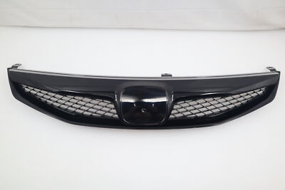 Gloss Black Front Grill FOR JDM-2009-2010-2011 Honda Civic Type R