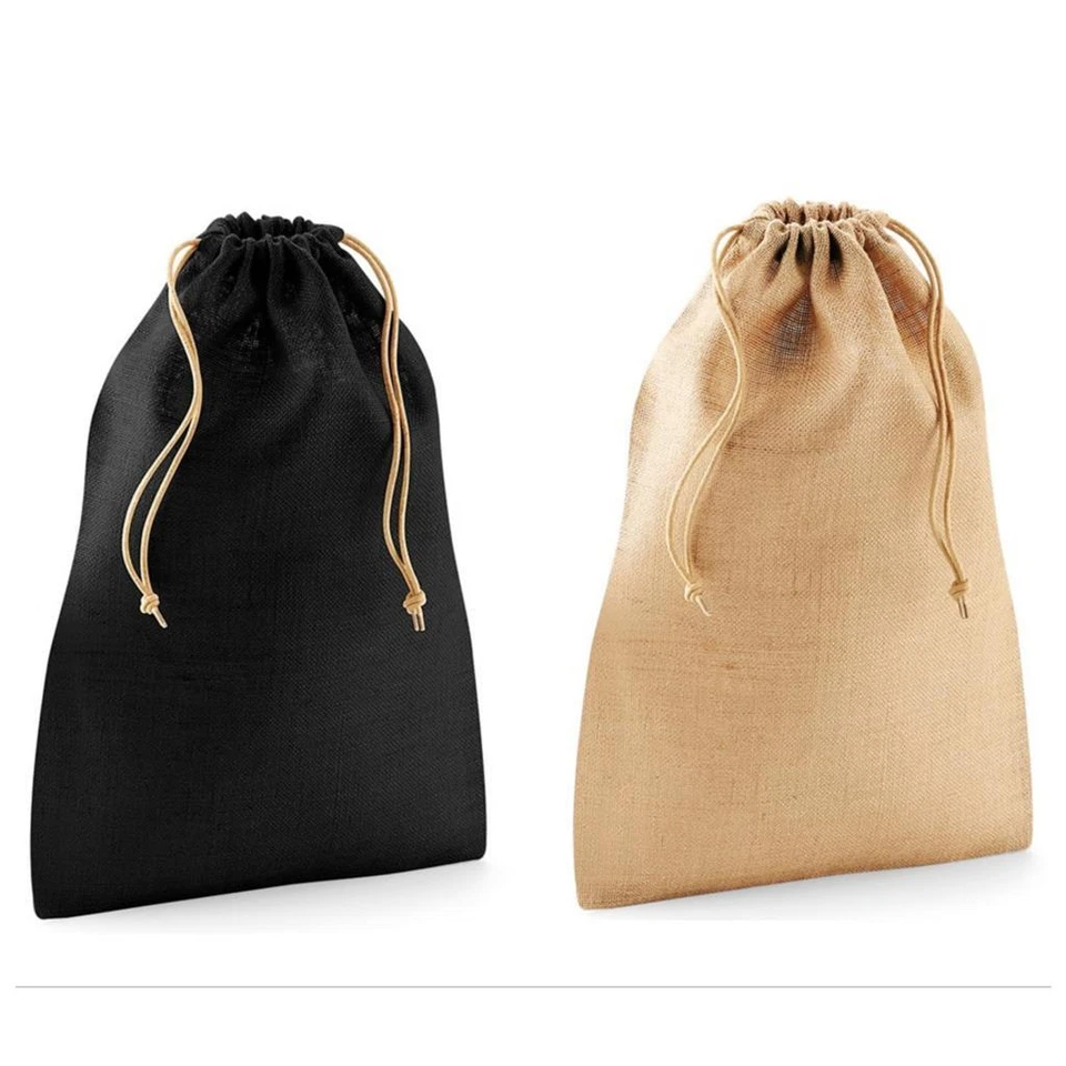 Jute Stuff Bags Plain Hessian Christmas Gift Craft Accessory Toy Storage Sack - Image 4 of 4