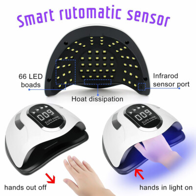 280W Nail Lamp UV LED Light Professional Nail Polish Dryer Gel Curing Machine US