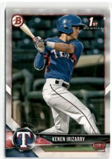 2018 Bowman 1st Kenen Irizarry RC #BD140 Texas Rangers Baseball