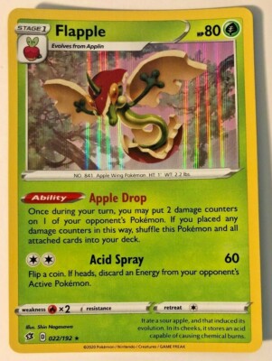 Pokemon Rebel Clash Flapple 22/192 Holo NM/M