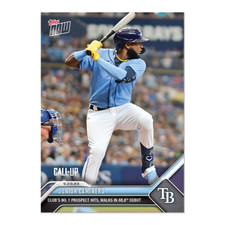 JUNIOR CAMINERO XRC 2023 TOPPS NOW #911 TAMPA BAY RAYS🔥 (1st TOPPS NOW CARD)