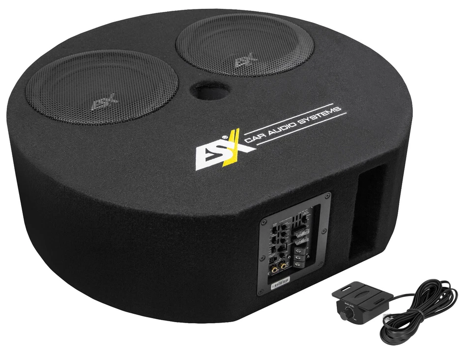 ESX DBX800A 800 Watt Aktivsubwoofer Auto Reserveradmulde aktiv Subwoofer 2x20cm - Bild 3 von 3