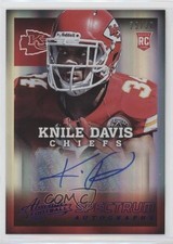 2013 Panini Absolute Rookie Spectrum Blue Auto 25/30 Knile Davis #155 Auto 0c2